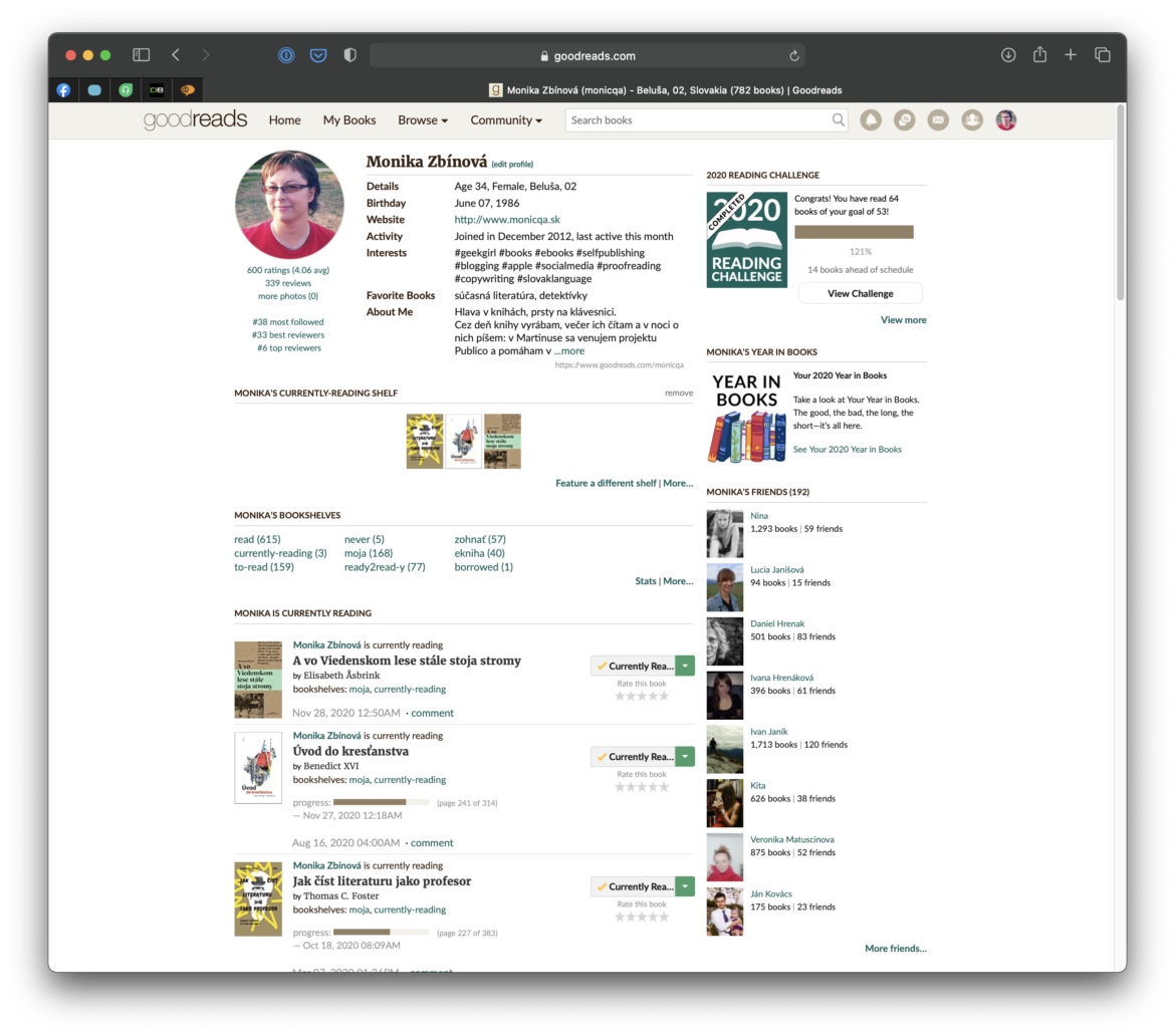 goodreads profil